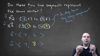 Line Segments vs Component Form - Example 2