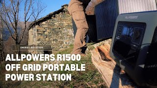 Portable Power Station Off Grid | ALLPOWERS R1500 + Portable Solar Panel