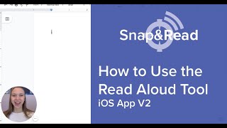 Snap&Read: How to Use the Read Aloud Tool in iOS
