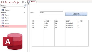 Microsoft Access Search Form: search records in listbox Using VBA in access forms