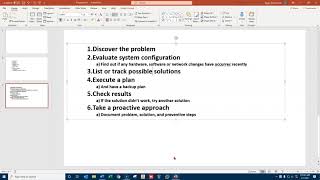 Microsoft Six Step Troubleshooting process
