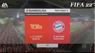 FC Union Berlin vs FC Bayern Munchen ⚽️  FIFA 22 | Bundesliga| PS5™ Gameplay in Full HD