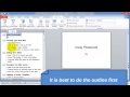 getting started with powerpoint 2010 the very basics of powerpoint