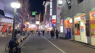 2月中旬の歌舞伎町（新宿より）