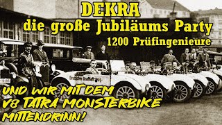 DEKRA - die große Jubiläums Party und wir mit dem V8 Monsterbike mittendrinn! | Harzer Bikeschmiede