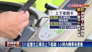 通勤族注意! 雙北公車7/1起上下車都刷卡－民視新聞