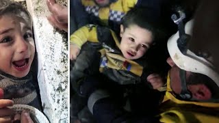 Спасатели вытаскивают детей из-под завалов! | Землетрясение в Турции: более 9 тысяч погибших