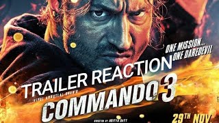 #COMMANDO3 Trailer #REACTION | Vidyut,Adah,Angira,Gulshan,Vipul A. Shah,Aditya Datt | 29 Nov #OYEPK