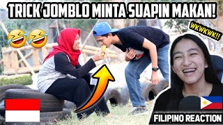 NGAKAK TRICK JOMBLO MINTA SUAPIN MAKAN!! REAKSI MEREKA TERKEJUT DAN LUCU! [FILIPINO REACTION🇵🇭]