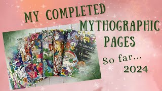 My Mythographic Books and Completed Pages so Far in 2024 | Adult Coloring