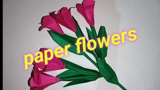 How to make paper flower easy/ എങ്ങനെ ഈസി ആയിട്ട് ഒരു പേപ്പർ ഫ്ലവർ ഉണ്ടാക്കാം.