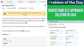 Min operations GFG Practice || GFG POTD 1 Line Solution in Java