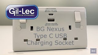 BG Nexus Type C USB Double Socket