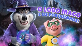 O LOBO MAU os TRÊS PORQUINHOS no CASTELO MÁGICO | DESENHO ANIMADO! #desenhoinfantil #tresporquinhos