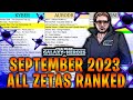 ALL ZETAS RANKED FROM BEST TO WORST SEPTEMBER 2023 | Zeta Order + Best Zetas for EVERY Team in SWGoH