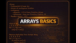 ONLY Array Basics You Need: Sort & Remove Duplicates (Data Structures)
