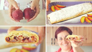 Peaches Strudel Cake Recipe by Benedetta