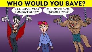 WHO WOULD YOU SAVE? 🤔 TRIVIA QUESTIONS AND HARD CHOICE RIDDLES