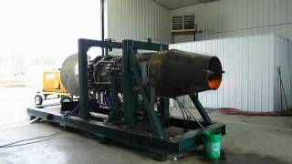 J47 Turbojet engine test run 1