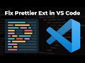 How to fix Prettier Extension in VS Code
