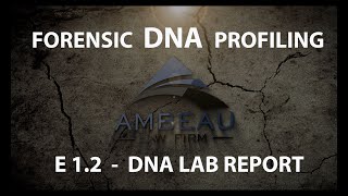 Forensic DNA Profiling - Episode 1.2 - Lab report