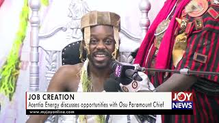 Job creation: Acentia Energy discusses opportunities with Osu Paramount Chief - Notse Nii.