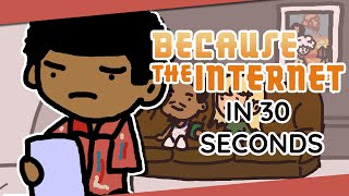 Basically Childish Gambino's "BECAUSE THE INTERNET" in 30 Seconds