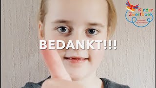 Bedankt!