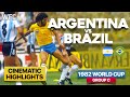 Argentina 1-3 Brazil | 1982 World Cup Group C Match | Highlights & Best Moments