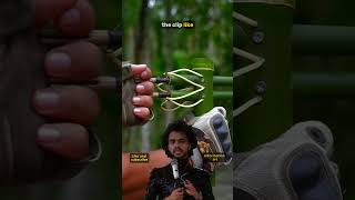 Watch the creations and industries of bamboo😍😳😱 with three arrows #bamboo #slingshot#creativity#DIY👍