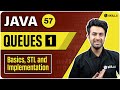 Queues - Basic, STL and Implementation | Lecture 57 | Java and DSA Course