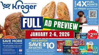 *5 DAY SALE* Kroger FULL Ad Preview for 1/2-1/6 | NEW 3 Day Sale, Weekly Digital, 5x Digitals + More