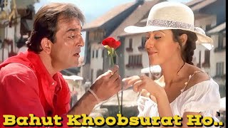 "Bahut Khoobsurat Ho" - Khoobsurat | Sanjay Dutt | Urmila M | Abhijeet Bhattacharya | 90's Hit Songs