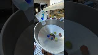 Marble Run (Wooden course with funnel, transparent pipe and gutter) #10 #ASMR