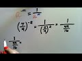 29 evaluating expressions with a negative exponent positive fraction base