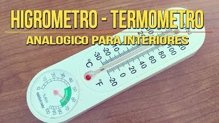 ⏩ Cómo 💦MEDIR HUMEDAD💦 y TEMPERATURA con Termometro Higrometro Analogico