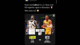 Should The Nets and The Lakers SWAP Kyrie AND Russell Westbrook??!!🤔🤔😮