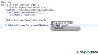 Android Tutorial 2 10 FileOutputStream Example