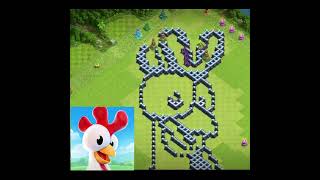 Hay Day Chicken base layout #short  #cocshorts #shorts #cocshort #youtubeshorts #Shorts