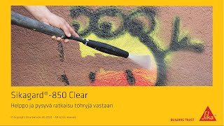 Suojaa graffiteja vastaan - Sikagard®-850 Clear