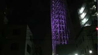 東京スカイツリー　夜景ライトアップ消灯の瞬間　Tokyo Skytree　2012/05/28