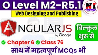 Class 76 | Web Designing (M2-R5.1) | Introduction to AngularJS, Features | AngularJS Tutorial