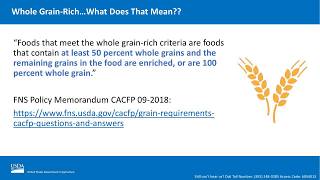 Nutrition in Child Care: Making the CACFP Meal Patterns Work for You
