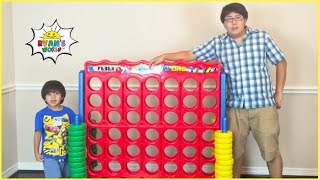 Giant Connect 4 Family Game with 1 hour Kids Activities with Ryan