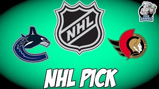 Vancouver Canucks vs Ottawa Senators 3/11/23 NHL Free Pick Free NHL Betting Tips