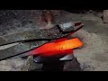 knife making forging a super sharp machete knife from truck spring leaf