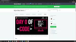 30DaysOfCoding Day1