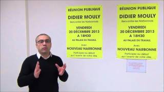 Yves PENET vous invite à participer au meeting de Didier MOULY le 20 décembre 2013