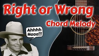 Right or Wrong // Chord Melody // Western Swing Guitar Lesson