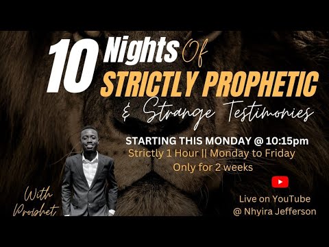 Day 1 Strictly Prophetic Youtube